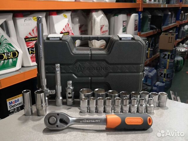 Набор головок и принадлежностей 1/2 24пр airline