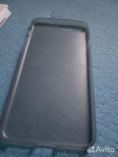 Чехол Серый Матовый iPhone 7 Plus + Защита плёнка