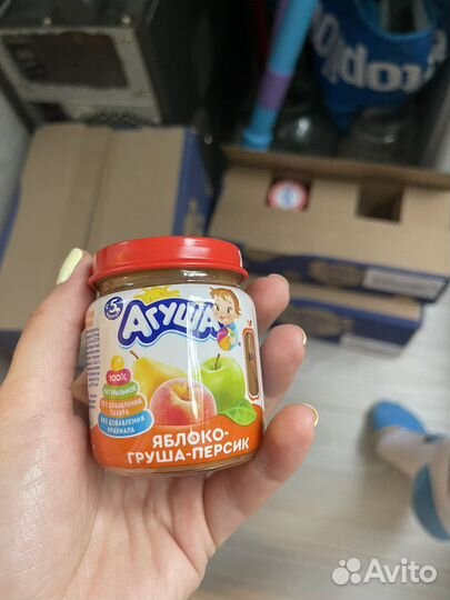 Фруктовое пюре агуша