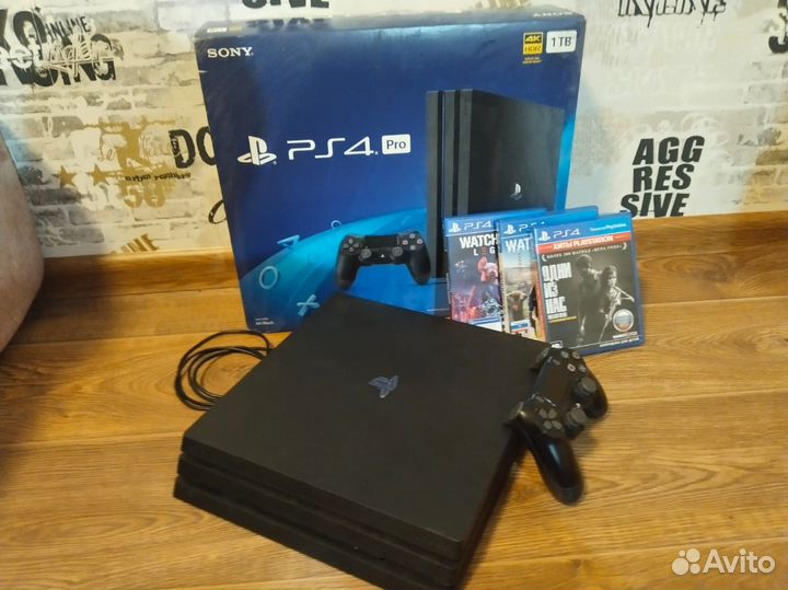 Sony PS4 pro 1tb с играми