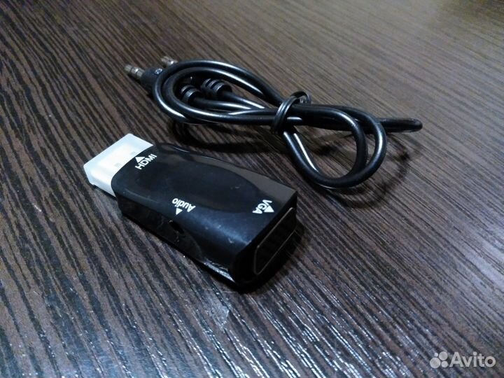 Переходник hdmi в vga со звуком, новый
