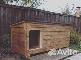 Теплая будка для собак
