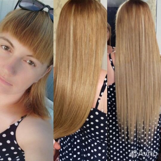 Наращивание биопротеиновых волос Голливуд