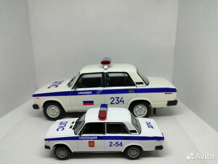 Модель Ваз-2105 «Жигули» «милиция-дпс» 1:24