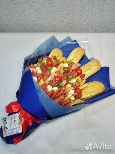 Мужские букеты сырно-колбасные