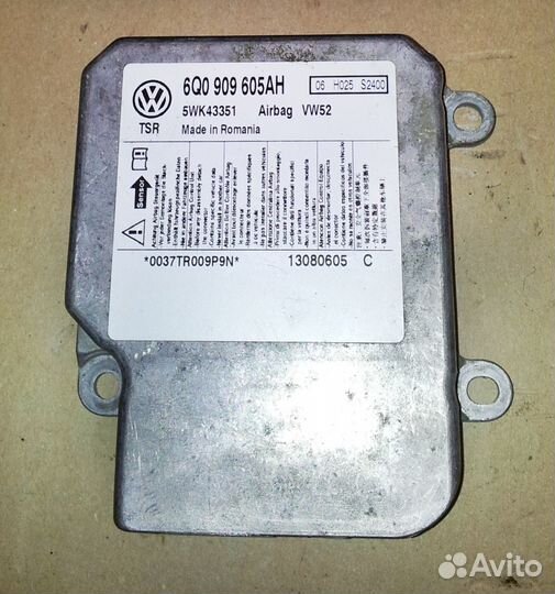 VAG 6Q0 909 605 AH Блок упр. подушек безопасности