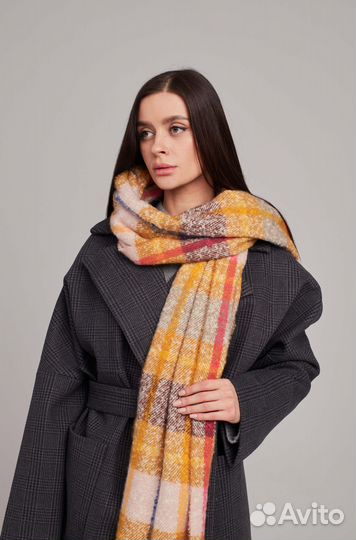Палантин шарф женский теплый платок