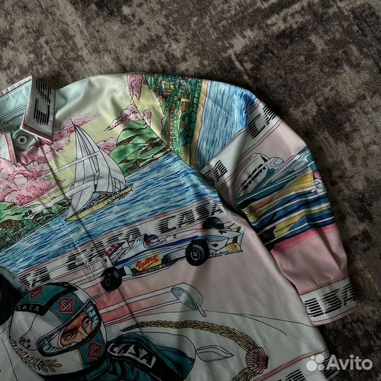 Рубашка casablanca Silk Art of Racing Shirt