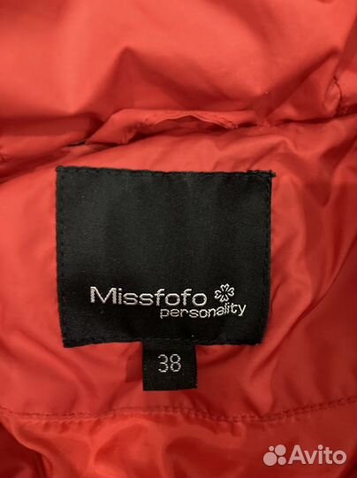 Пуховик женский / детский красный размер 40-42