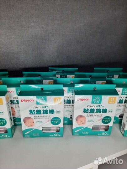 Ватные палочки Pigeon с липким слоем 50 шт