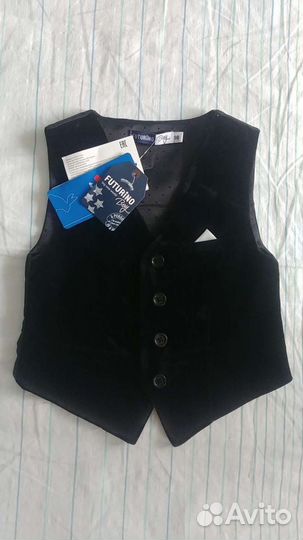 Новый праздничный бархатный жилет