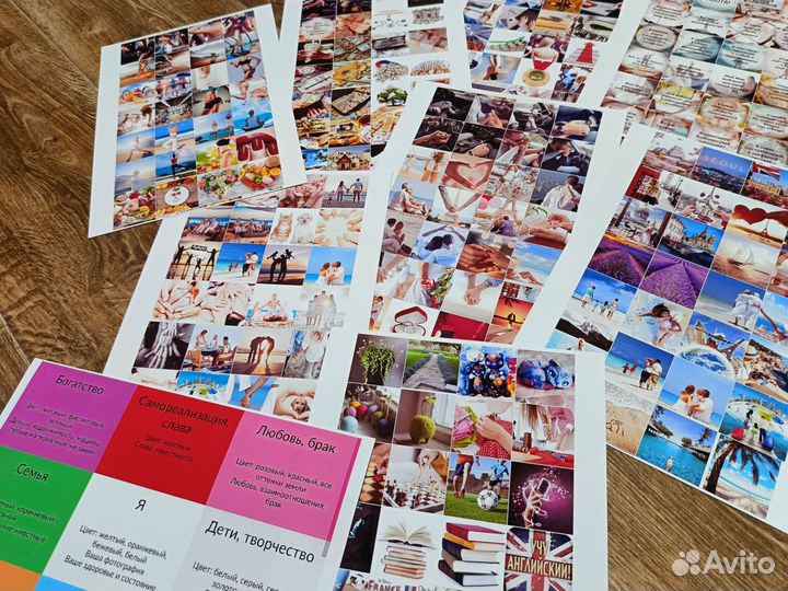 Набор наклеек карта желаний