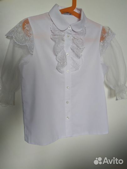 Школьная белая блузка Sky Lake