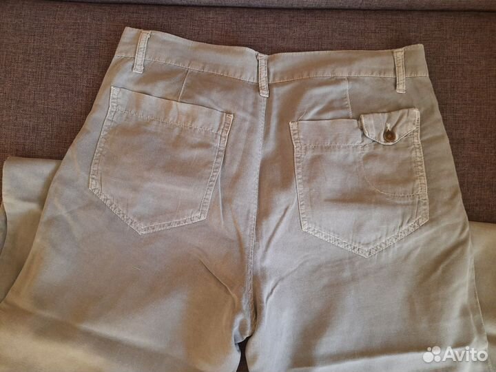 Мужские летние брюки хлопок лен