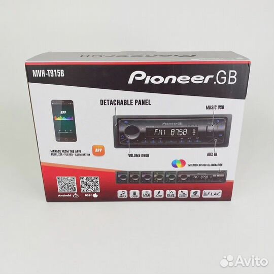 Процессорная Pioneer с блютузом и флешкой