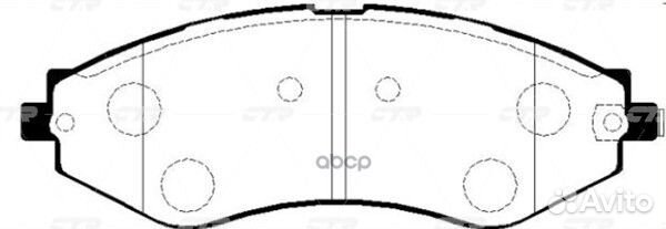 Колодки chevrolet Lacetti (J200) GK0440 CTR