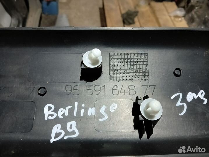 Молдинг двери задней правой Citroen Berlingo 2