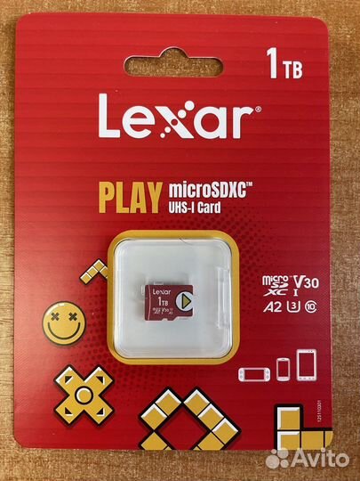 Карта памяти оригинал Lexar microsdxc class 10 UHS