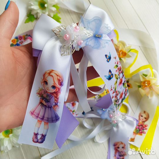 Эксклюзивные бантики ручной работы