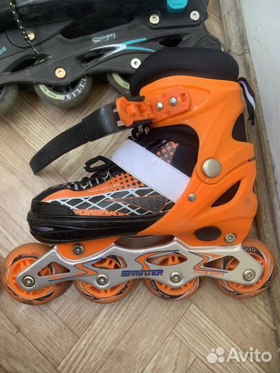 Роликовые коньки детские раздвижные 35-38