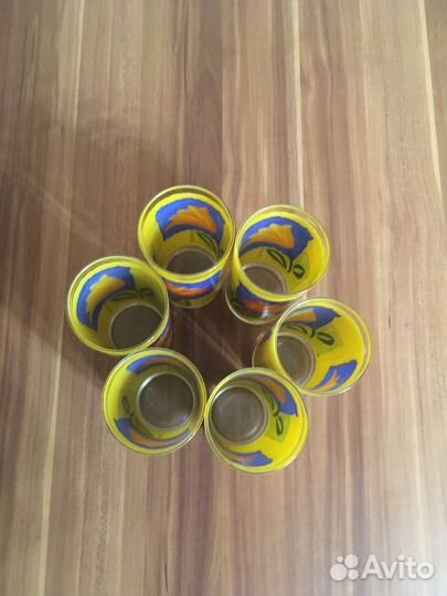 Стаканы стеклянные набор 5 шт