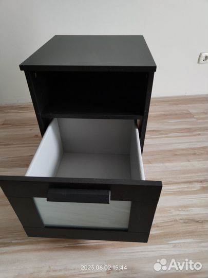 Тумба прикроватная 2шт IKEA «Brimnes» 40*40*54см