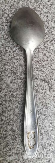 Ложка алюминиевая с Олимпийским Мишкой