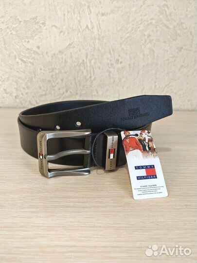 Мужской кожаный ремень Tommy Hilfiger