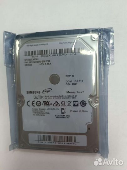 Жесткий диск для ноутбука 2.5 320 гб Samsung