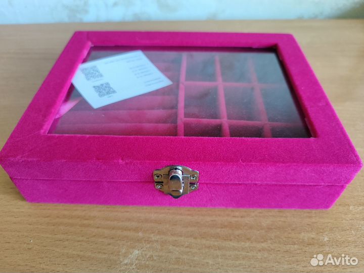 Шкатулка для украшений велюр новая