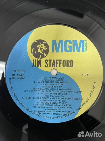 Jim Stafford 1974 USA винил