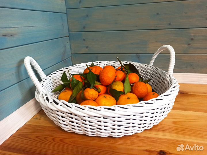 Поднос, корзина плетеная из ротанга