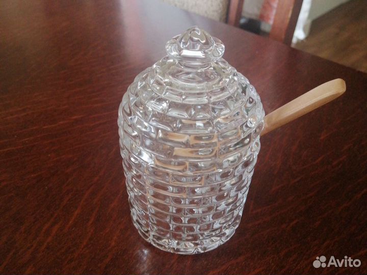 Баночка для мёда с ложкой