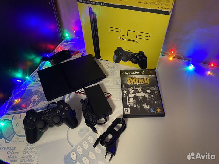 Sony PS2 Slim / Коробка & Пломба & Лиц. игра