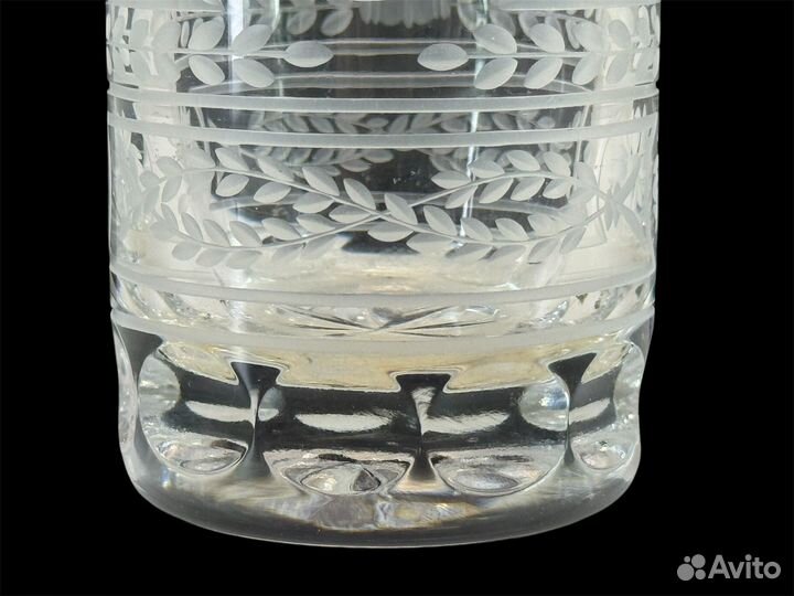 Стакан Хрусталь Лиса Винтаж Чехия