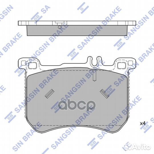 SP1961 колодки дисковые передние MB W222 S350