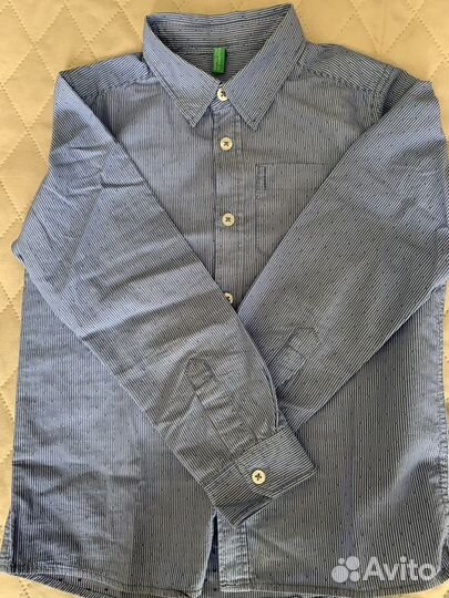 Рубашка хлопковая 116-122