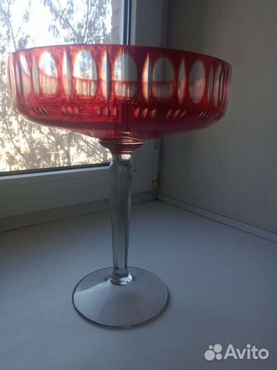 Ваза для фруктов на ножке СССР