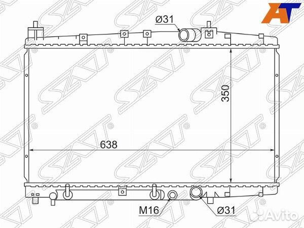 Радиатор toyota probox, toyota probox NCP5# 02, to