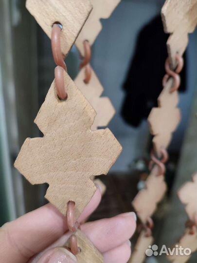 Шторы деревянные на дверь