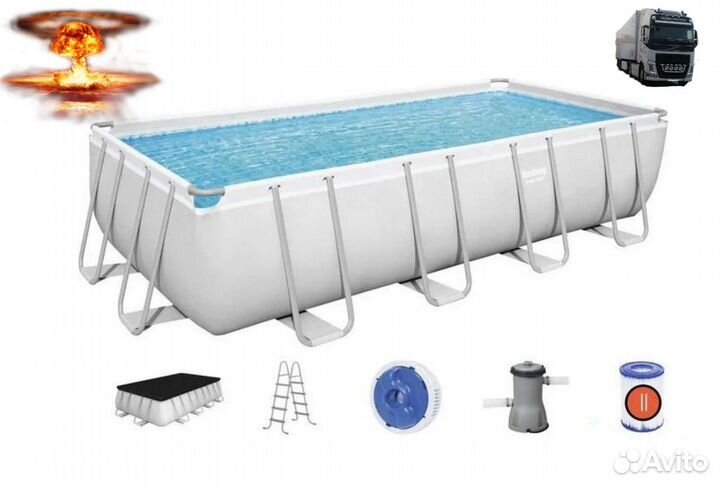 Бассейн 488х244х122 Bastway каркасный доставка