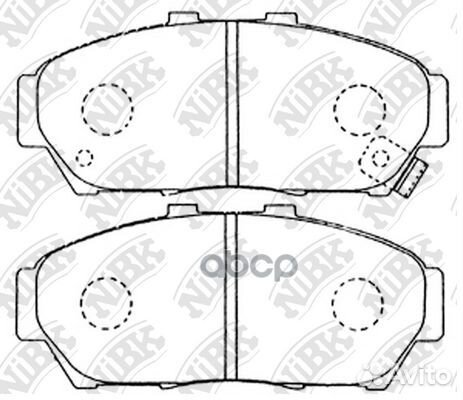 Колодки тормозные дисковые PN8337 PN8337 NiBK