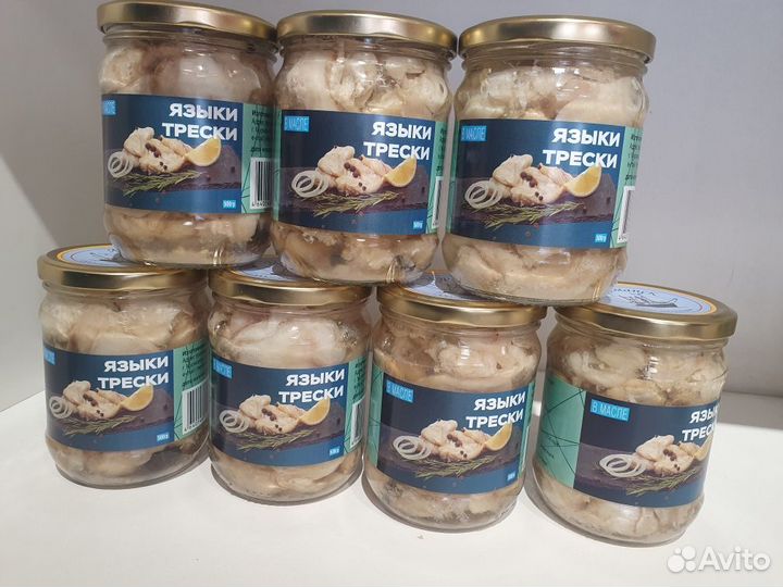 Языки трески ст/б 0,5
