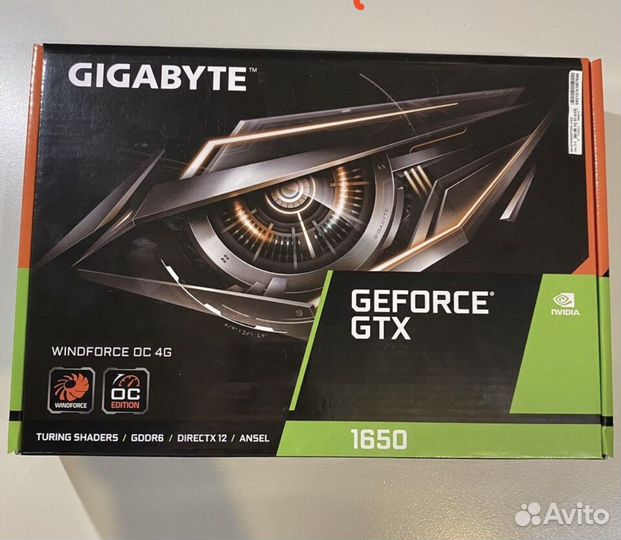 Видеокарта gigabyte GeForce GTX 1650