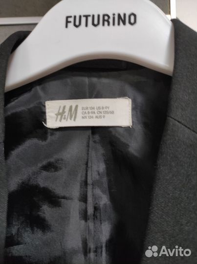 Пиджак школьный детский унисекс 134