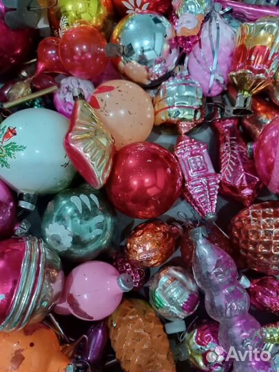 Елочные игрушки СССР и ГДР одним лотом