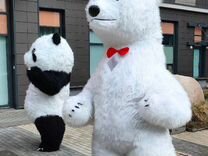 Белый медведь 2.6 м ростовая кукла,костюм