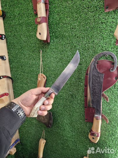 Пчак узбекский, нож, топорик, ножны, ручная работа