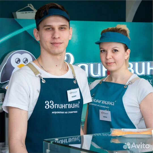 Продавец в сеть 33 пингвина (парк Галилео)