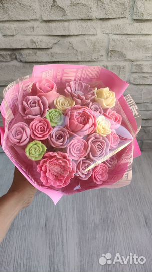 Шоколадные цветы букет из шоколадных конфет